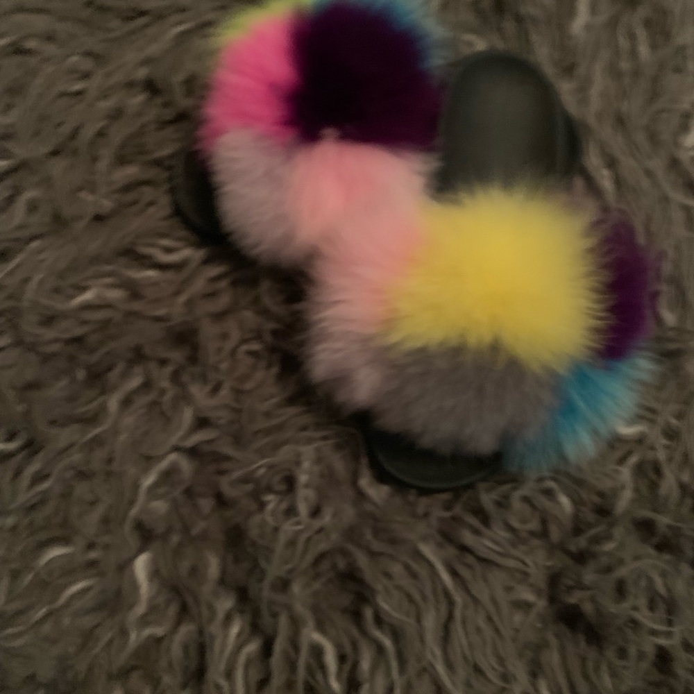 COPY - Kids Raccoon Fur slides